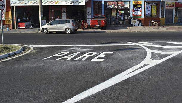 Pintura de solo Avenida Emancipação Pintura de solo Avenida Emancipação