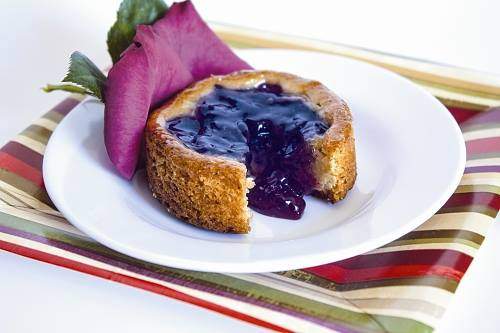 Tortinha de Blueberry ('Torta azul') - Confeitaria Zoet en Zout torta azul