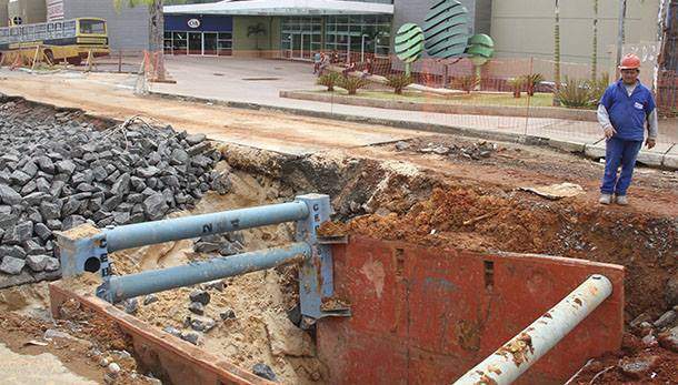 Obra vai oferecer mais tranquilidade a moradores e comerciantes nos períodos de chuva macrodrenagem região central