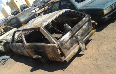 Policia_carro incendiado