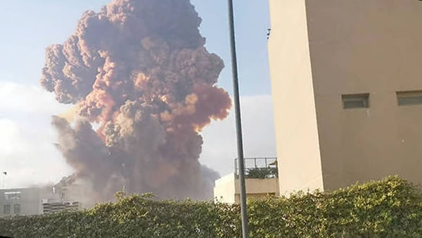 explosao libano