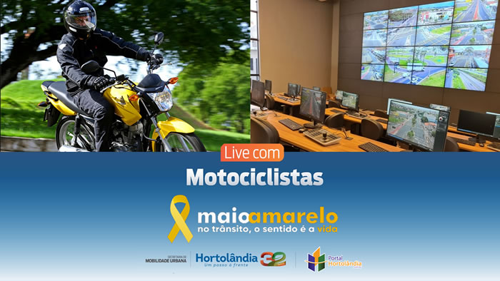 Live de conscientizacao aos motociclistas mostrara acidentes e abuso no transito